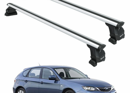 For Subaru Impreza Hatchback 2007-2014 Roof Rack Cross Bar Fix Point Pro Fix Silver