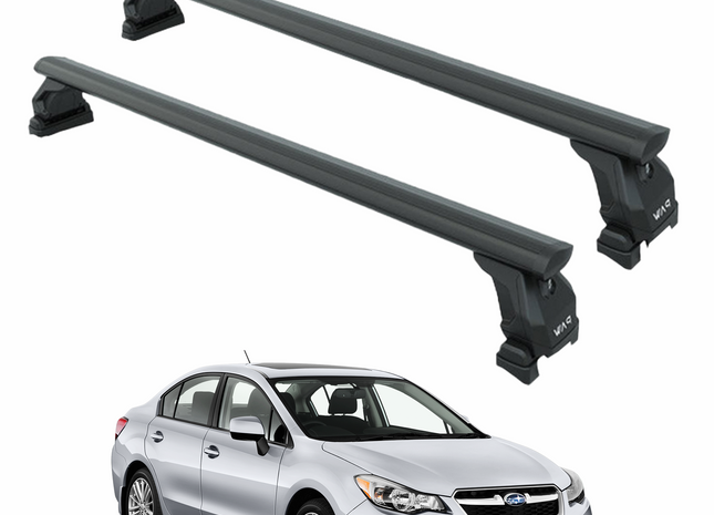 For Subaru Impreza Sedan 2007-2014 Roof Rack Cross Bar Fix Point Pro Fix Black
