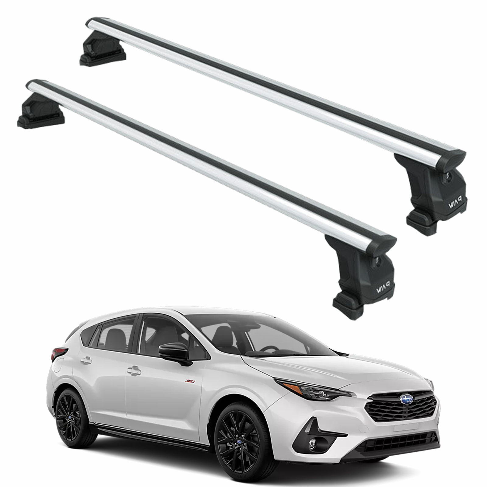 For Subaru Impreza Hatcbach 2024-2025 Roof Rack Cross Bar Fix Point Pro Fix Silver