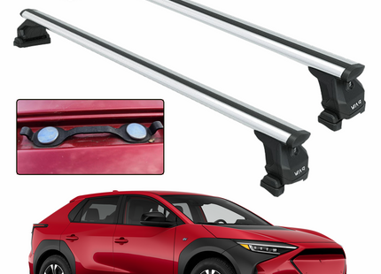 For Subaru Solterra Premium Roof Rack Cross Bars Fix Point Rail Alu Silver