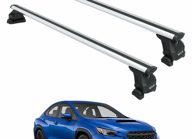 Subaru WRX 2019-2025 Roof Rack Cross Bar Fix Point Pro Fix Silver