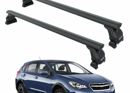 For Subaru XV 2011-2017 Roof Rack Cross Bars Fix Point Black