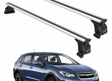 For Subaru XV 2011-2017 Roof Rack Cross Bars Fix Point Silver