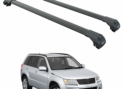 For Suzuki Grand Vitara JT Roof Rack Cross Bars Flush Rail Black 2005-2015