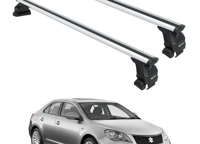 For Suzuki Kizashi Roof Rack Cross Bars Fix Point Silver 2010-2013
