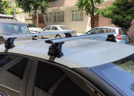 For Kia Forte 2019-Up Roof Rack Cross Bars Normal Roof Alu Black