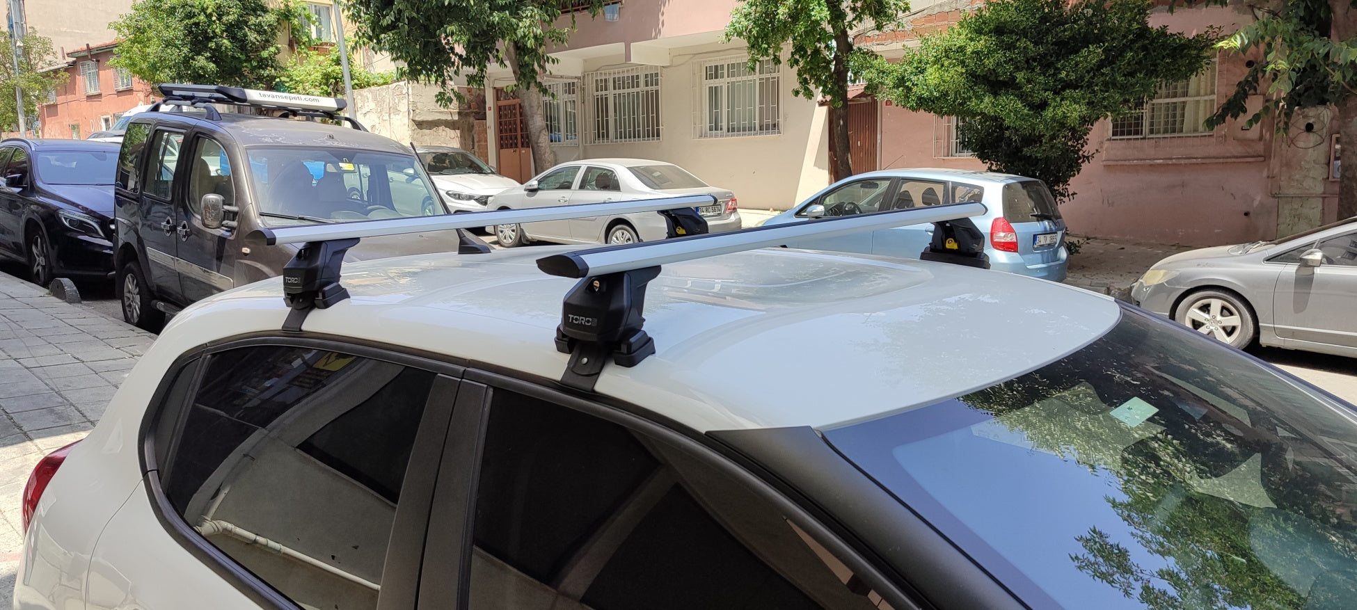 For Kia Forte 2019-Up Roof Rack Cross Bars Normal Roof Alu Black