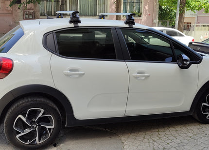 For Kia K4 2024-Up Roof Rack Cross Bars Normal Roof Alu Black