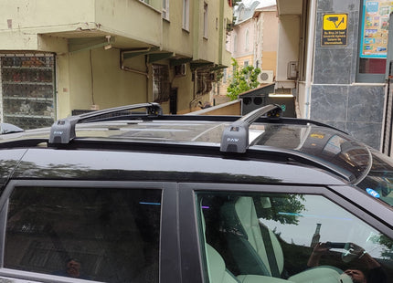 For Kgm Torres Roof Rack System, Aluminium Cross Bar, Flush Rail, Silver
