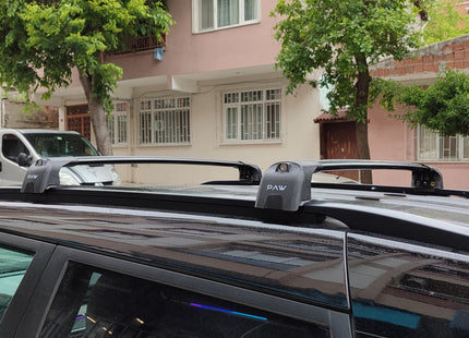 For KGM Actyon 2025-2026 Roof Rack System, Aluminium Cross Bar, Flush Rail, Black