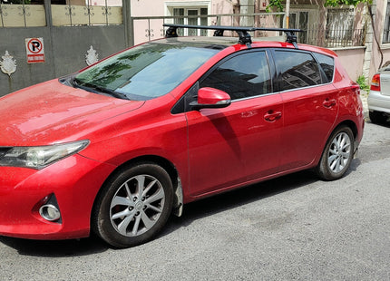 For Toyota Auris Roof Rack Cross Bars Normal Roof Alu Silver 2013-19 (Glass roof)