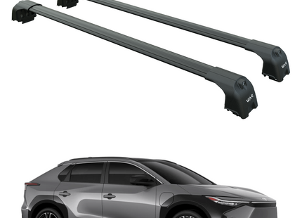For Toyota BZ4X 2022-2025 Roof Rack Cross Bars Flush Rail Black