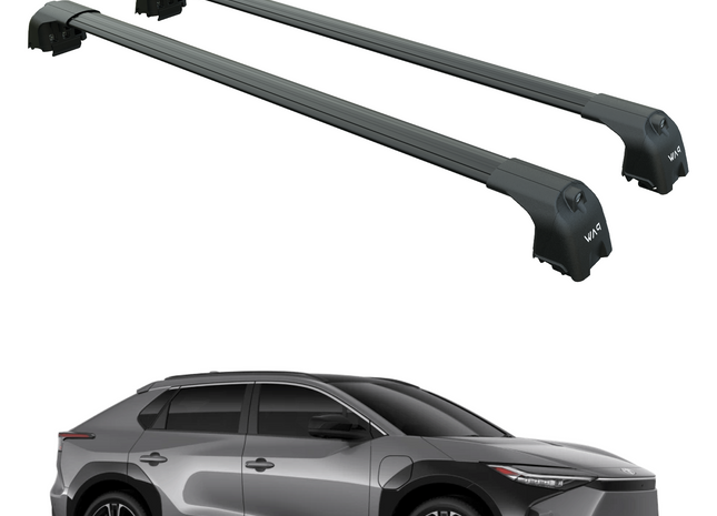 For Toyota BZ4X 2022-2025 Roof Rack Cross Bars Flush Rail Black