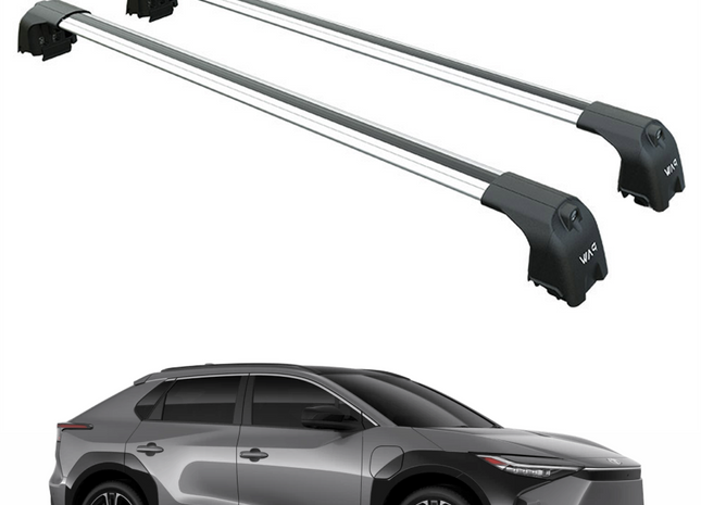 For Toyota BZ4X 2022-2025 Roof Rack Cross Bars Flush Rail Silver