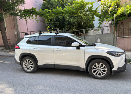 For Toyota Corolla Cross 2022-2025 Roof Rack, Aluminium Cross Bar, Normal Roof, Silver