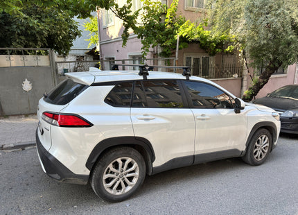 For Toyota Corolla Cross 2022-2025 Roof Rack, Aluminium Cross Bar, Normal Roof, Black