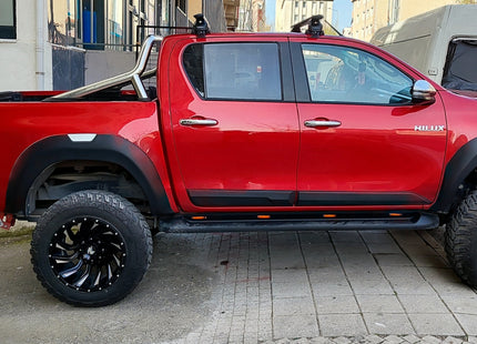 For Toyota Hilux 2015-2021 Roof Rack Cross Bars Normal Roof Alu Black