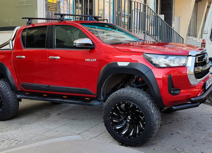 For Toyota Hilux 2015-2021 Roof Rack Cross Bars Normal Roof Alu Black