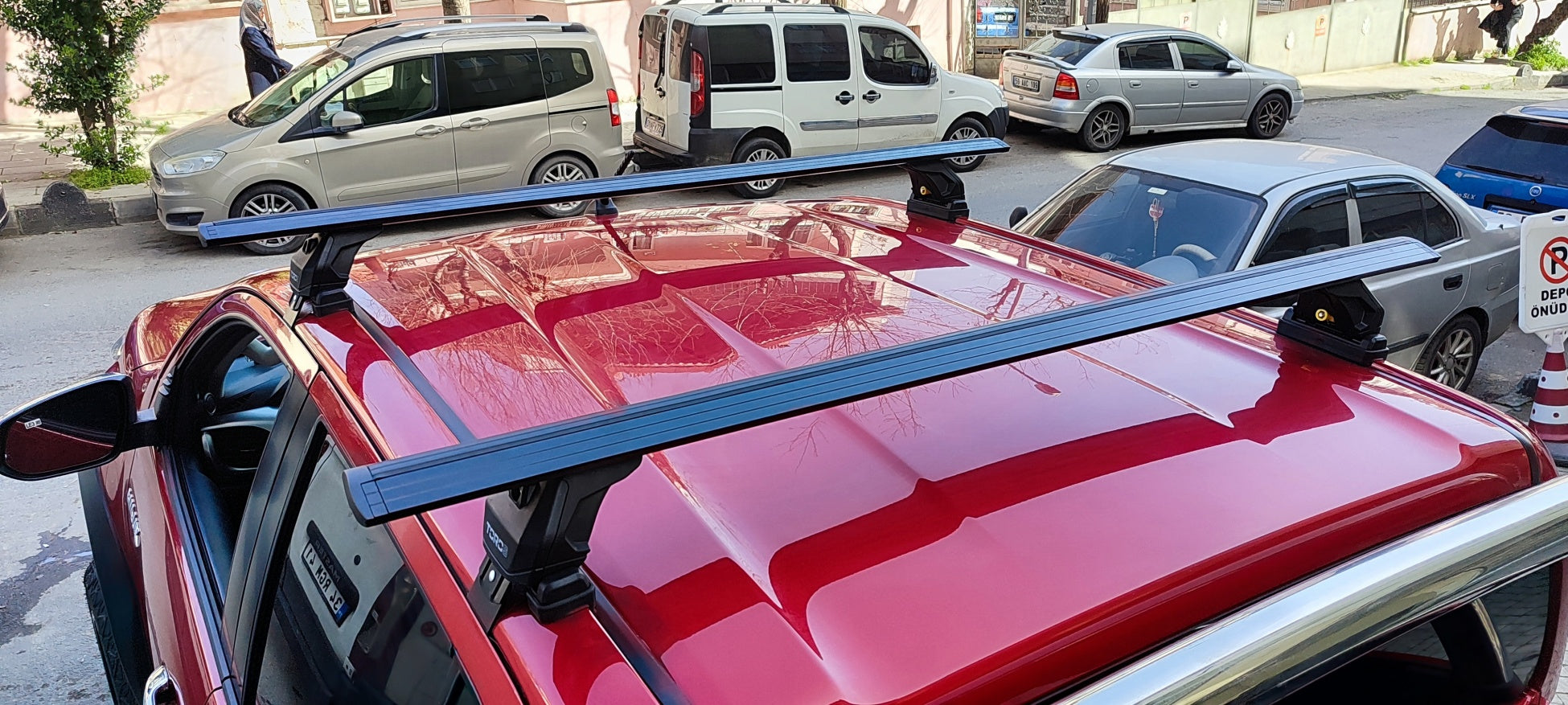 For Toyota Hilux 2015-2021 Roof Rack Cross Bars Normal Roof Alu Silver