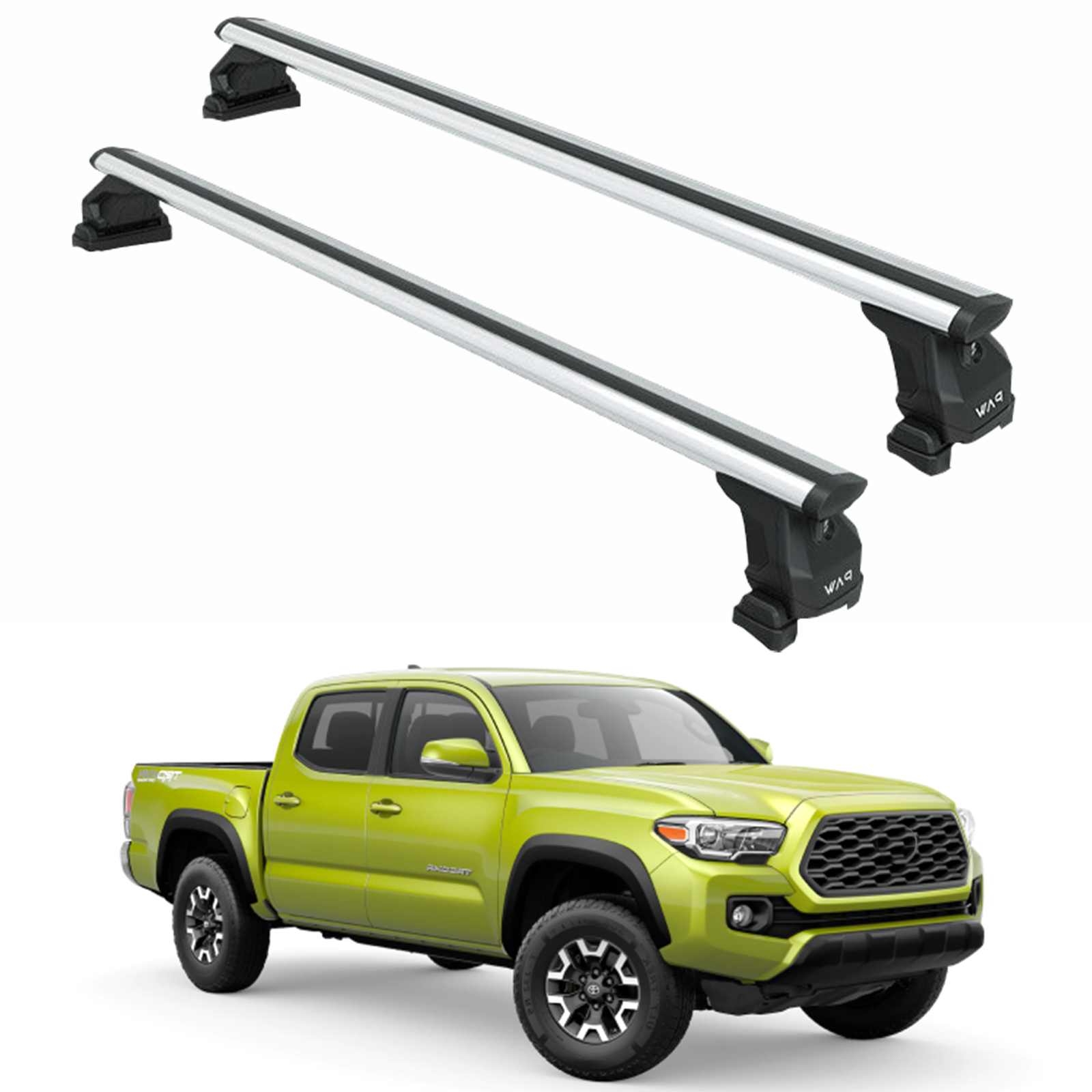 For Toyota Tacoma 2016-2023 Roof Rack Cross Bars Normal Roof Alu Silver