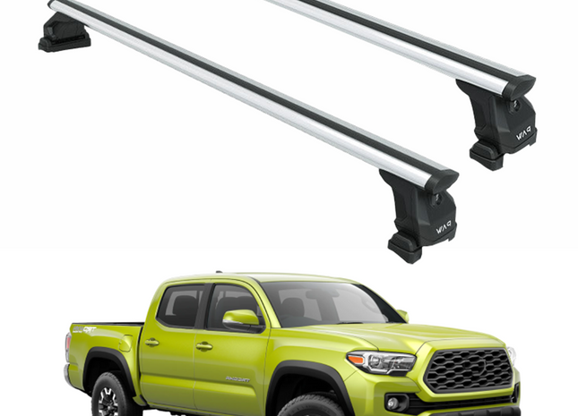 For Toyota Tacoma 2016-2023 Roof Rack Cross Bars Normal Roof Alu Silver