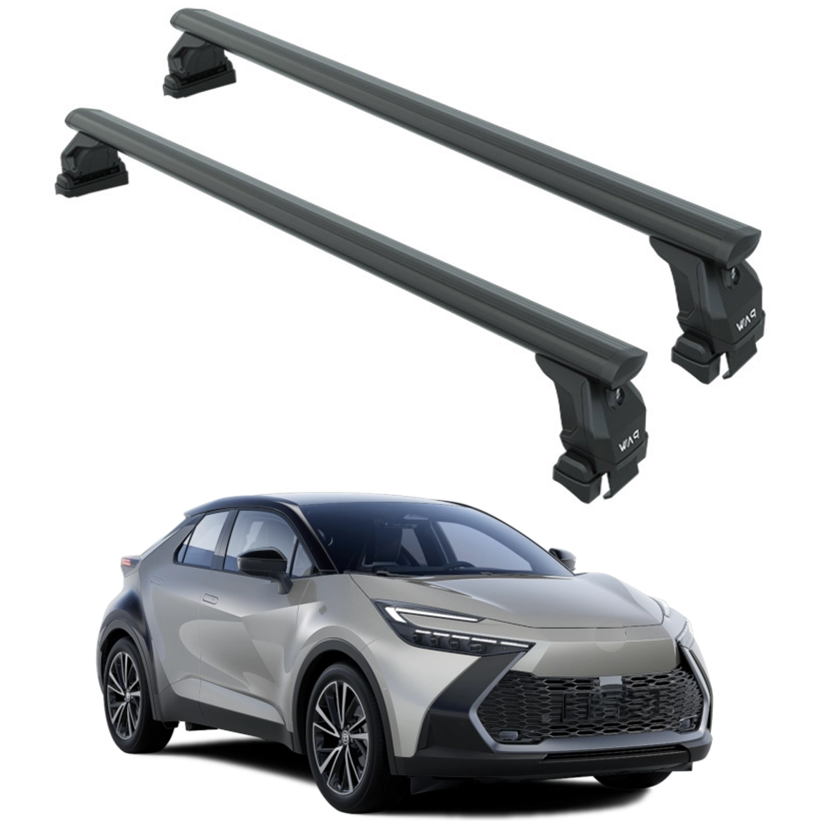 For Toyota C-HR Roof Rack Cross Bars Normal Roof Black 2023-2025