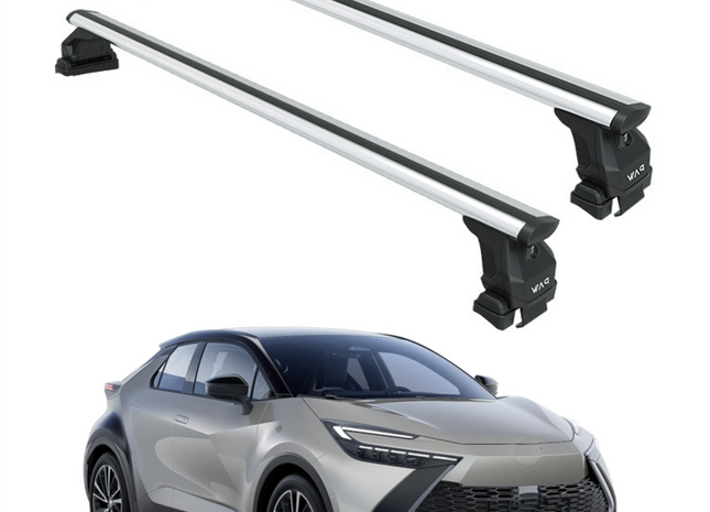 For Toyota C-HR Roof Rack Cross Bars Normal Roof Silver 2023-2025