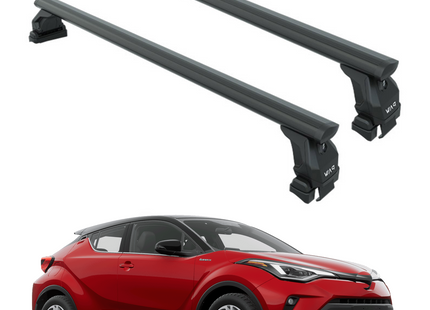 For Toyota C-HR Roof Rack Cross Bars Normal Roof Black 2019-2023