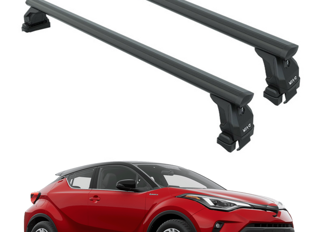 For Toyota C-HR Roof Rack Cross Bars Normal Roof Black 2019-2023