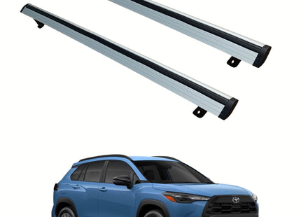Toyota Corolla Cross (2022-2026) Roof Tent Carrier Crossbar, Pratik Series, Silver