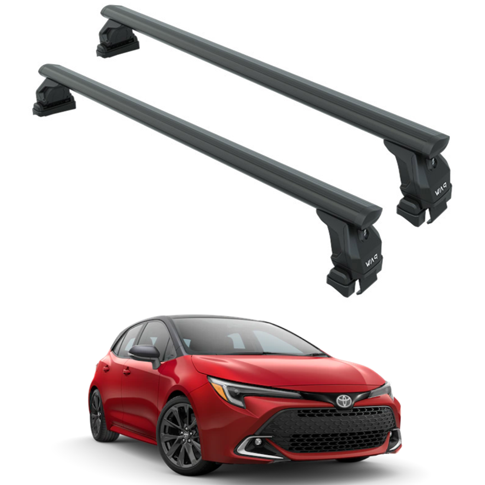 For Toyota Corolla Hatchback 2018-2025 Roof Rack Cross Bars Normal Roof Black
