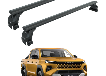 Toyota Hilux MK9 (2026-2027) Normal Roof Rack Cross Bars, Black