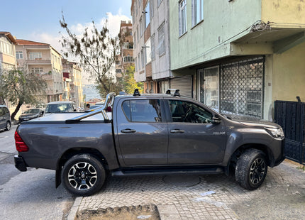 For Toyota Hilux Mk9 (2021-2025) Normal Roof Rack Cross Bars, Black