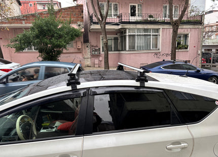 For Toyota Prius Roof Rack Cross Bars Normal Roof Alu 2009-2012 Black