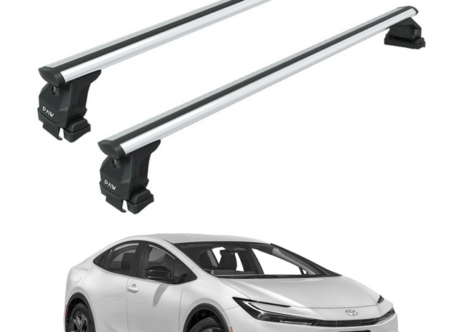 For Toyota Prius Roof Rack Cross Bars Normal Roof Alu 2023- Up Silver