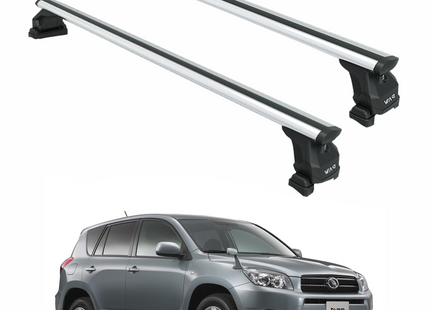For Toyota Rav 4 2000-2006 Roof Rack Cross Bars Fix Point Silver
