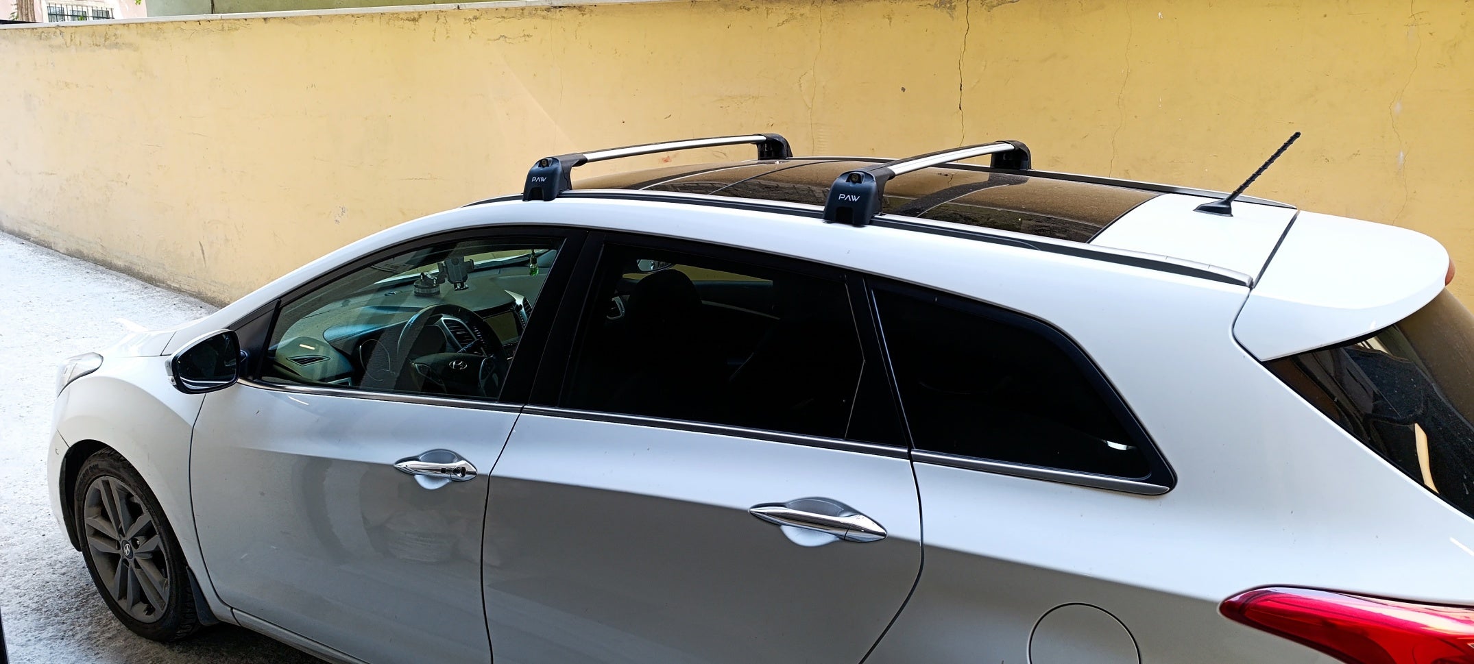 For Toyota Avensis T27 Roof Rack Cross Bars Fix Point Alu Black 2009-2019