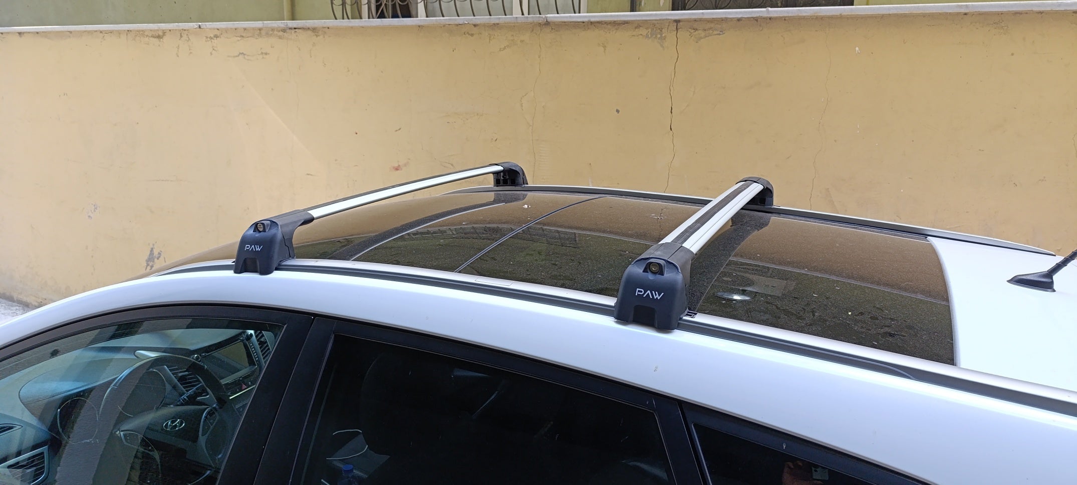 For Toyota Avensis T27 Roof Rack Cross Bars Fix Point Alu Black 2009-2019
