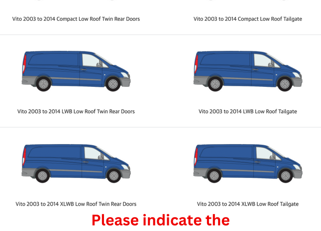 For Mercedes Vito W638 Roof Side Rails Alu LWB 1996-2003 Black