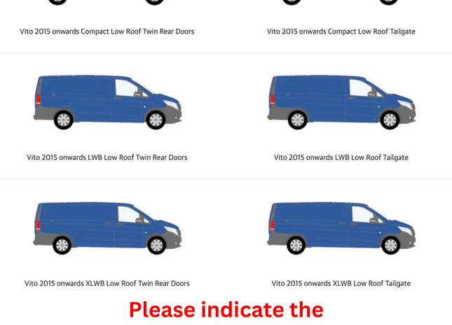 For Mercedes Vito 2015-Up Roof Side Rails Ultimate Style Alu Silver