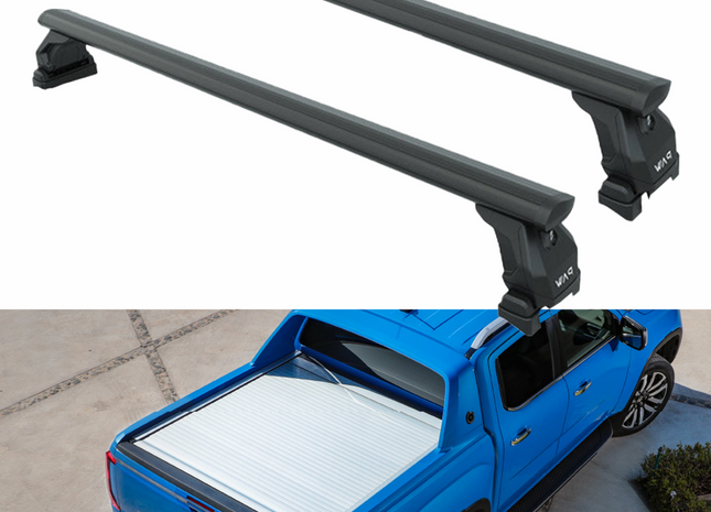 For Volkswagen Amarok Aventura 2020-2025 Bed Rack Cross Bars Black