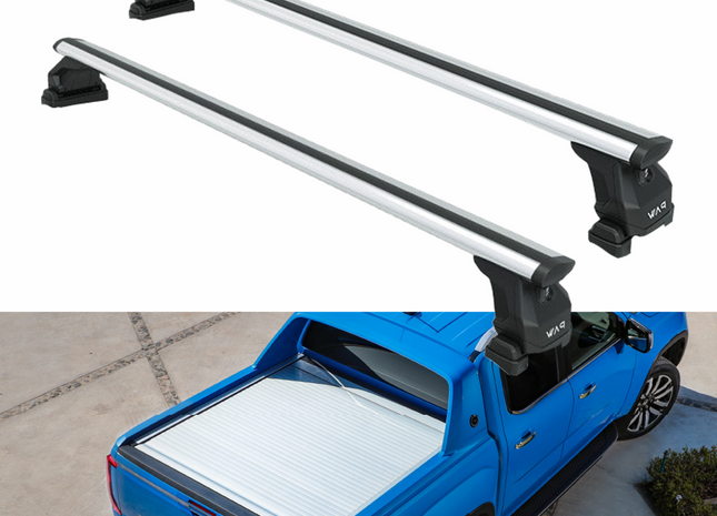 For Volkswagen Amarok Aventura 2020-2025 Bed Rack Cross Bars Silver