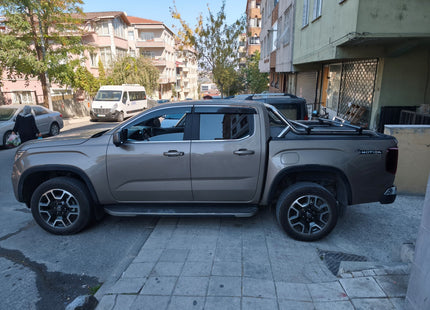 For Volkswagen Amarok MK3 2020-2025 Bed Rack Cross Bars Silver