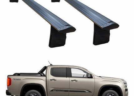 For Volkswagen Amarok MK3 2020-2025 Bed Rack Cross Bars Black