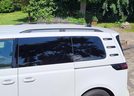 For Volkswagen ID. Buzz LWB L2 Roof Side Rails Ultimate Style Alu Black