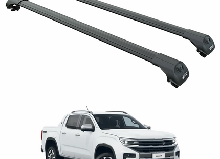 For Volkswagen Amarok Aventura 2020-2025 Roof Rack Cross Bar Raised Rail Black