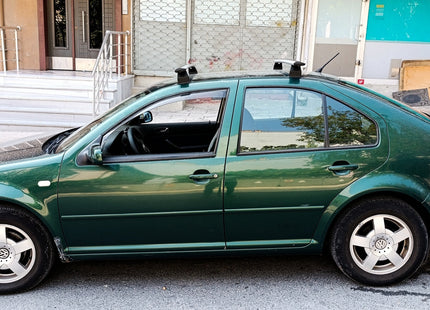 For Volkswagen Bora Sedan Roof Rack Cross Bar, Metal Bracket, Black 1998-2005