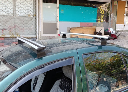 For Volkswagen Bora Sedan Roof Rack Cross Bar, Metal Bracket, Silver 1998-2005