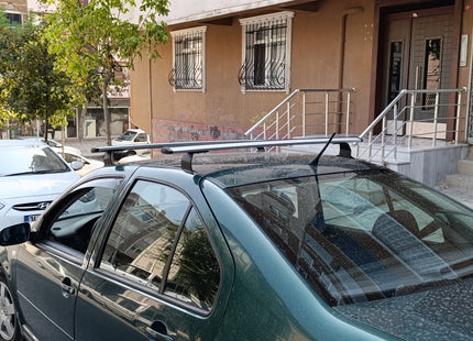 For Volkswagen Bora Sedan Roof Rack Cross Bar, Metal Bracket, Black 1998-2005