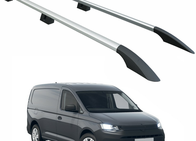 For Volkswagen Caddy V 2020-2025 Roof Side Rails, Plus Silver